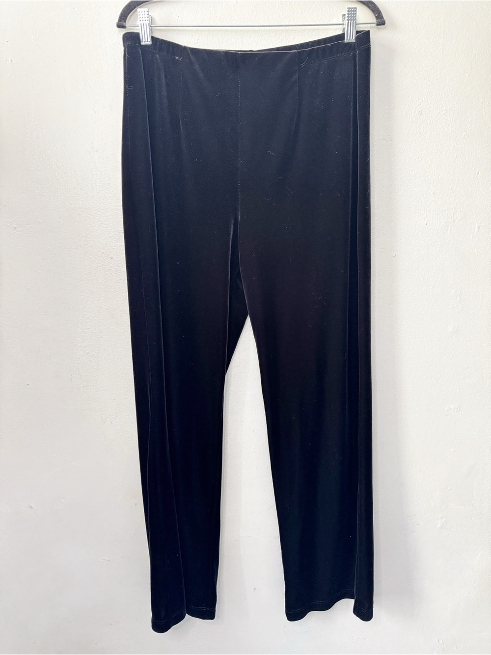Chico's Black Velvet Wide-Leg Pants